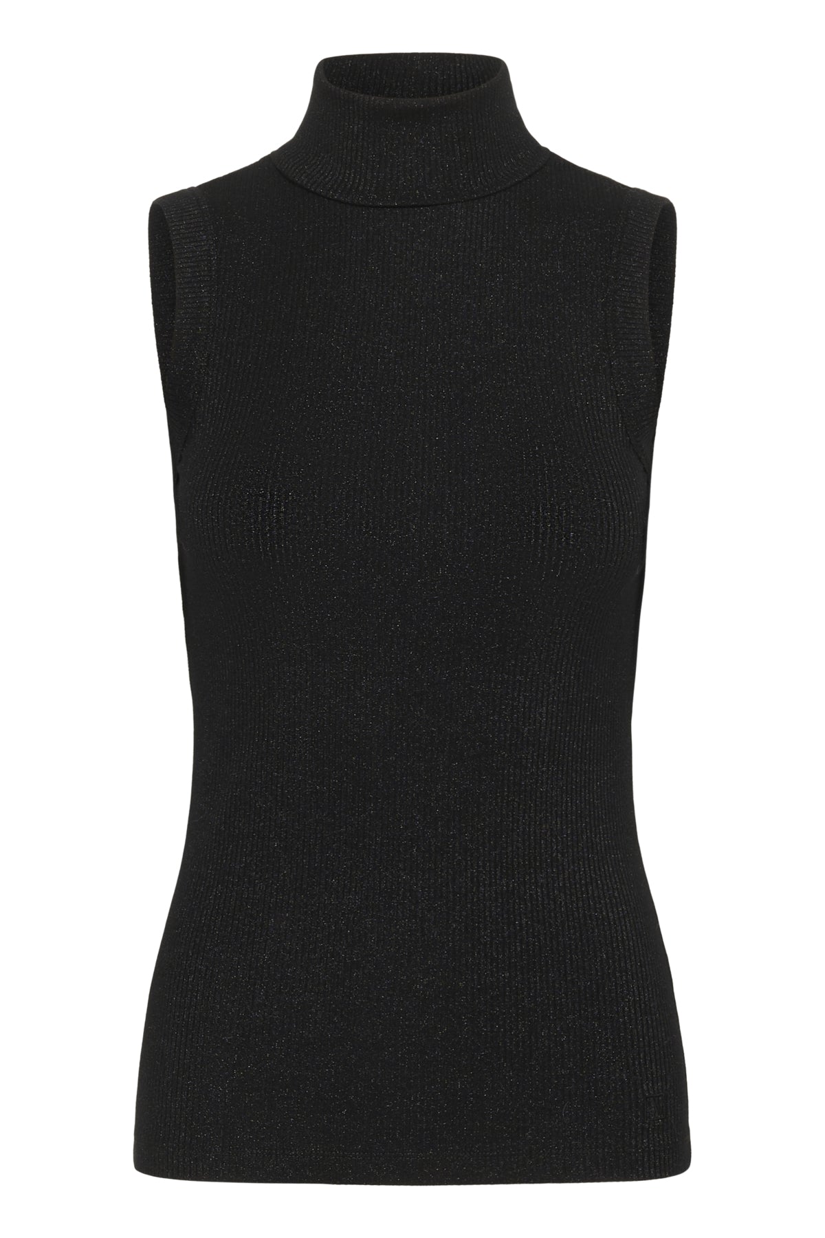 DagnaIW Lurex Rollneck Top Black Glitter - 30111095
