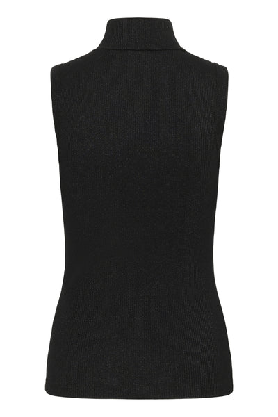 DagnaIW Lurex Rollneck Top Black Glitter - 30111095 Thumbnail