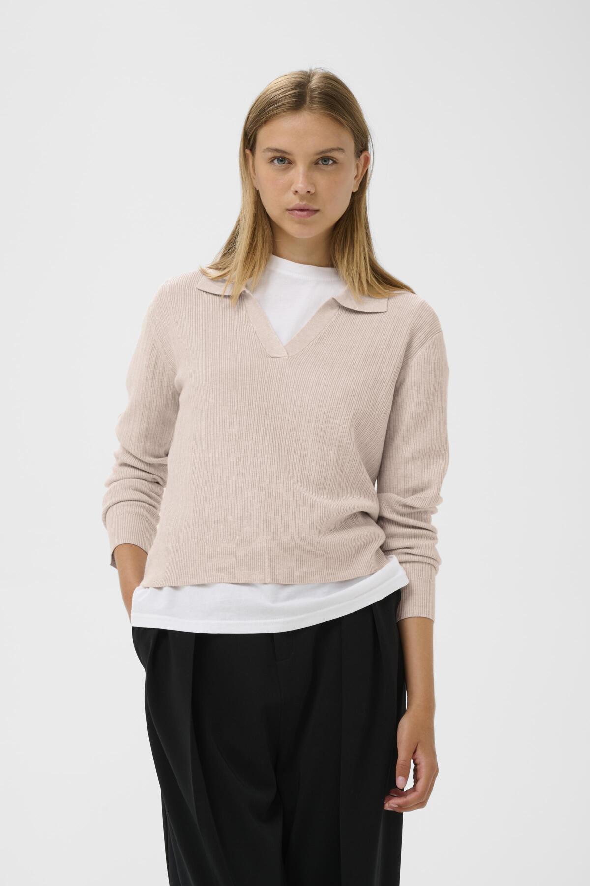 YenahIW Polo Pullover Haze Melange - 30111123