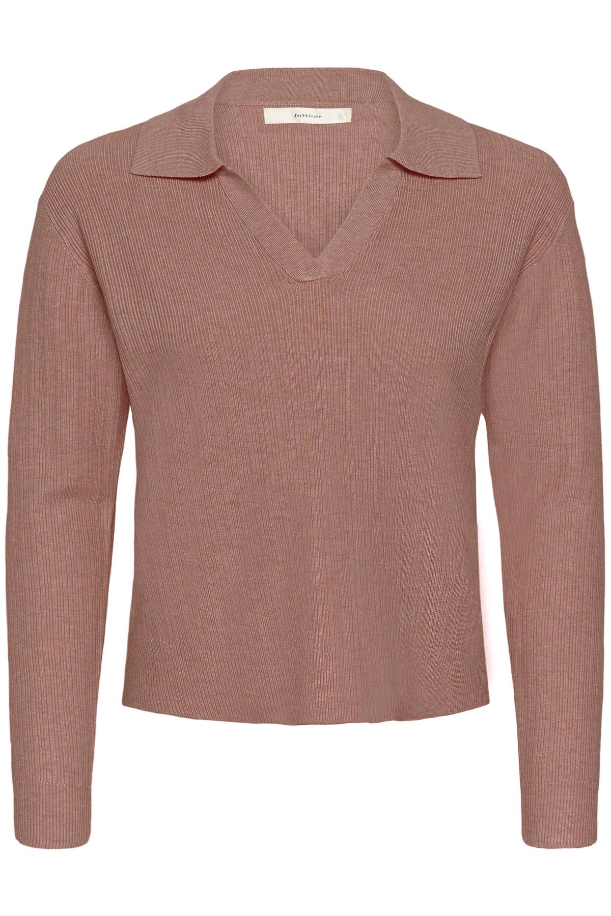 YenahIW Polo Pullover Ash Rose Melange - 30111123
