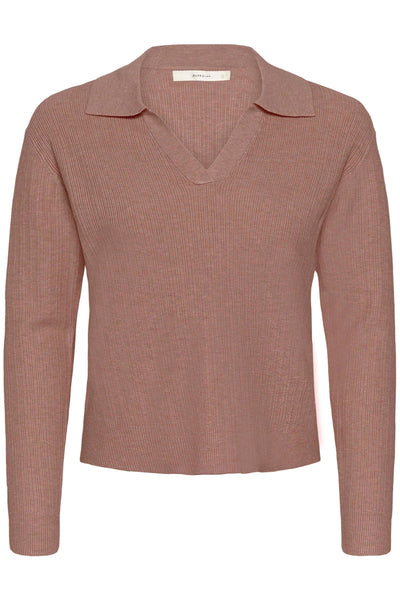 YenahIW Polo Pullover Ash Rose Melange - 30111123 Thumbnail