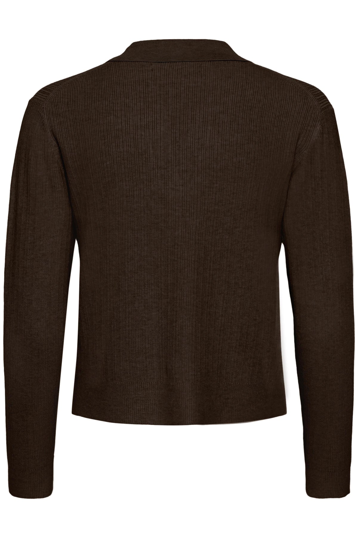 YenahIW Polo Pullover Coffee Brown Melange - 30111123
