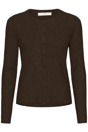 YenahIW Cardigan Coffee Brown Melange - 1914191 - 30111126