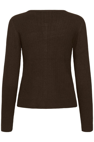 YenahIW Cardigan Coffee Brown Melange - 1914191 - 30111126 Thumbnail