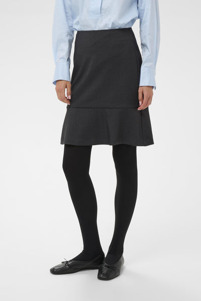 YuktaIW Ibbie Skirt Medium Grey Melange - 301744 - 30111134 Thumbnail