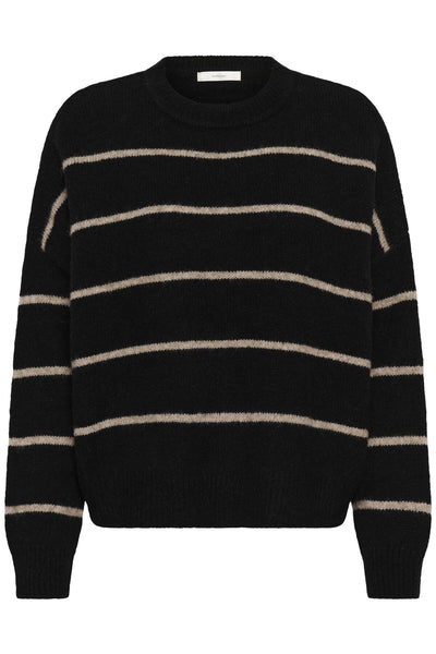 TeresaIW Crew Neck Pullover Black / Powder Beige - 300286 - 30111188 Thumbnail