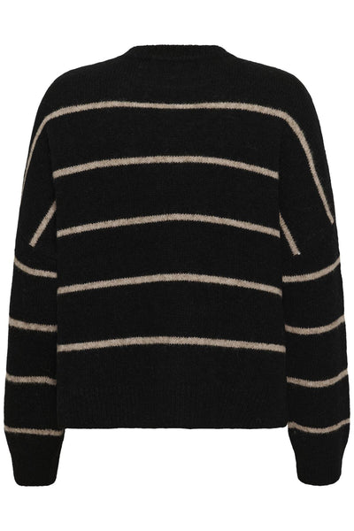 TeresaIW Crew Neck Pullover Black / Powder Beige - 300286 - 30111188 Thumbnail
