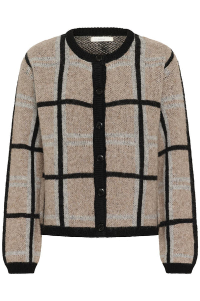 TashaIW Cardigan Neutral Check - 300534 - 30111190 Thumbnail