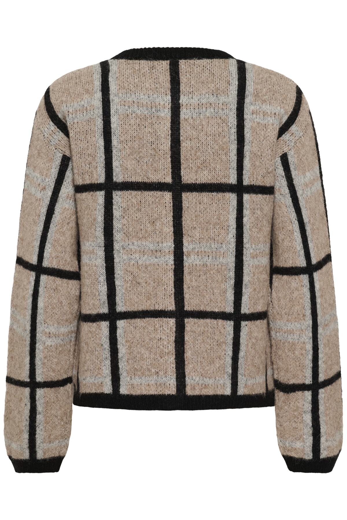 TashaIW Cardigan Neutral Check - 300534 - 30111190