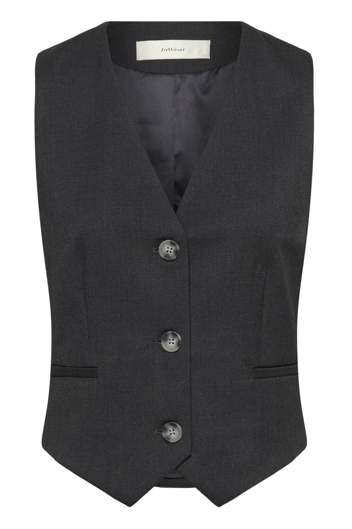 YuktaIW Zella Waistcoat Medium Grey Melange - 301744 - 30111191
