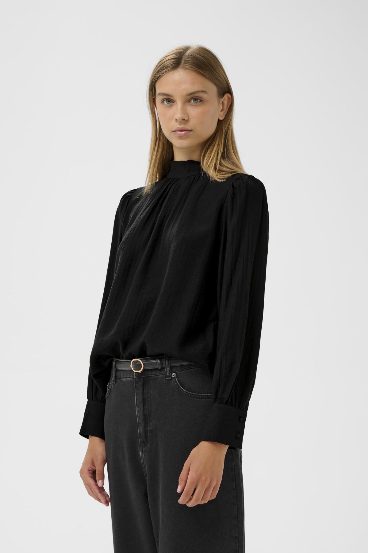 TrishIW High Neck Shirt Black - 194008 - 30111203