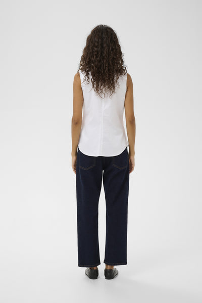 BelinaIW Sleeveless Shirt Pure White - 300001 - 30111204 Thumbnail