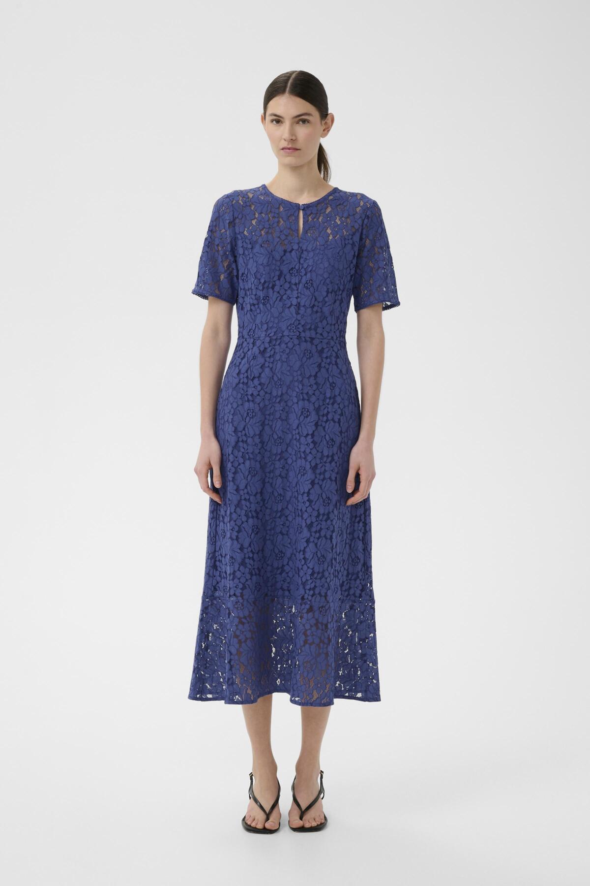 BeaIW lace Dress Deep Ultramarine - 193950 - 30111229