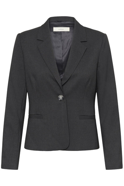 YuktaIW Ila BLazer Medium Grey Melange - 301744 - 30111236 Thumbnail