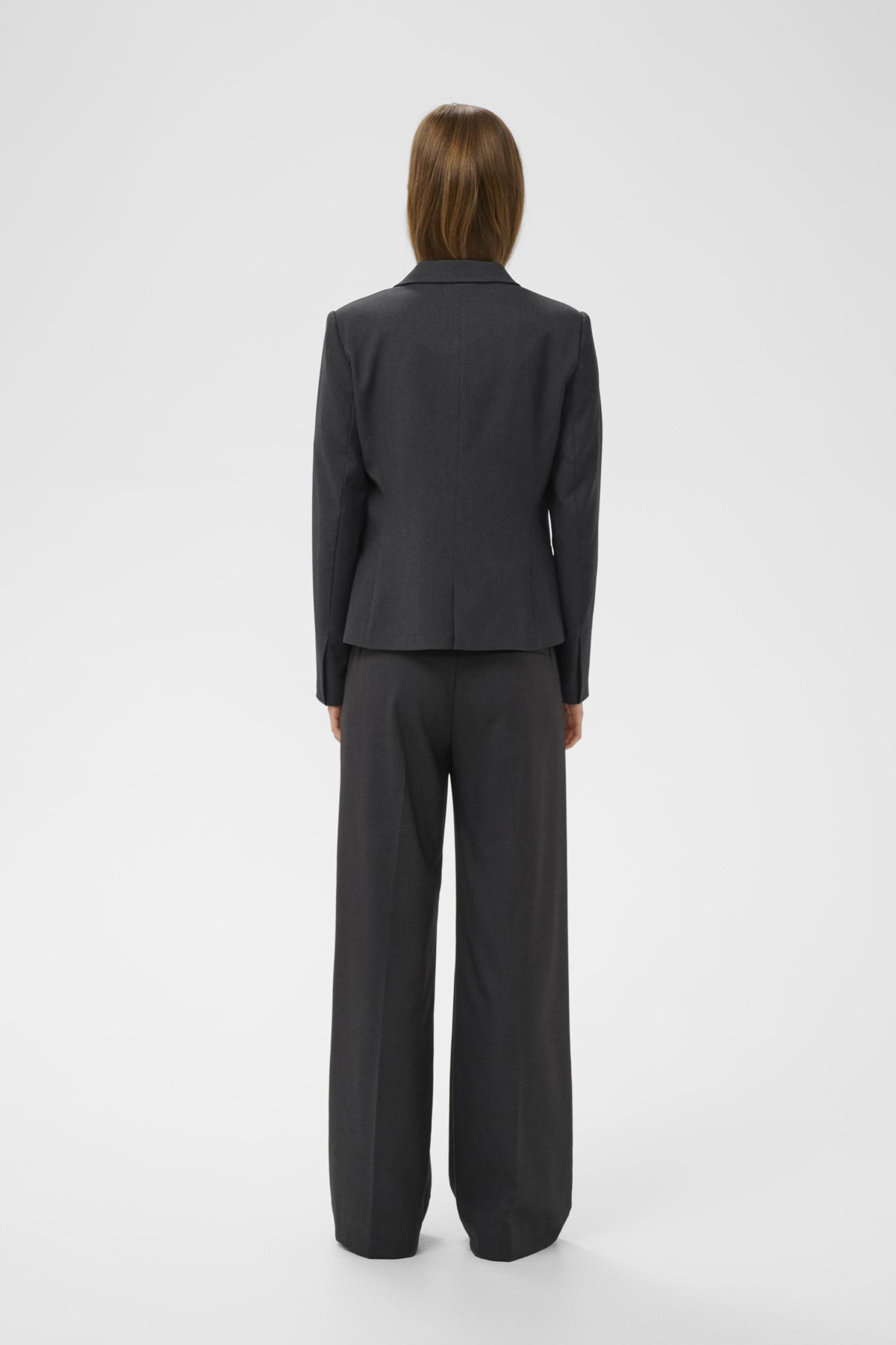 YuktaIW Ila BLazer Medium Grey Melange - 301744 - 30111236