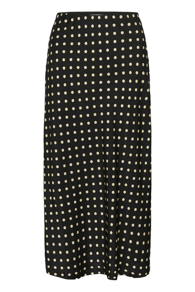 ZeemaIW Skirt Black Spaced Dots - 300177 - 30111244 Thumbnail