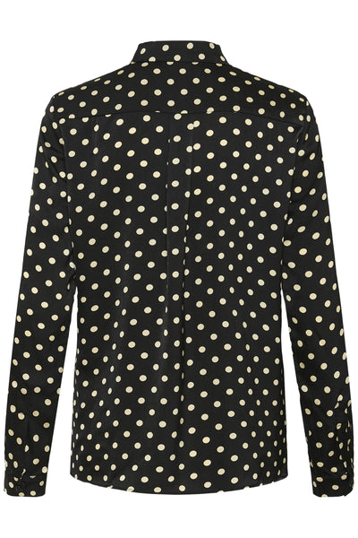 ZeemaIW Shirt Black Spaced Dots - 300177 - 30111245 Thumbnail