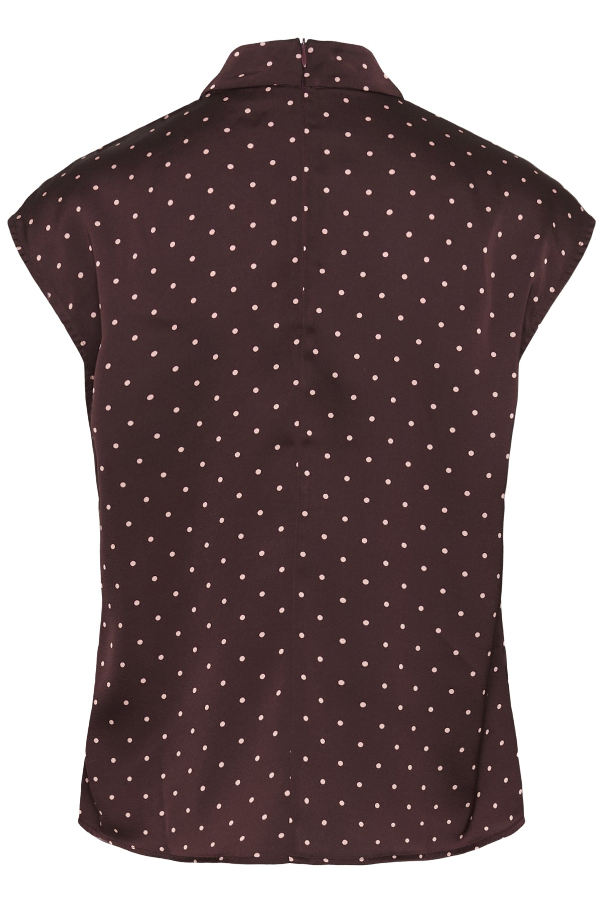 ZaniaIW Blouse Brown Bordeaux Small Dot - 305 - 30111246