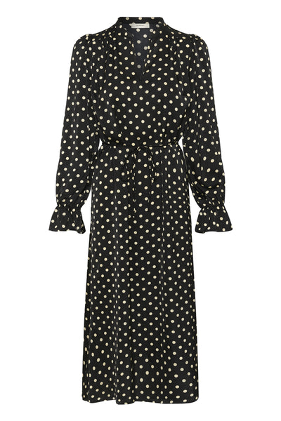 ZeemaIW Dress Black Spaced Dots - 300177 - 30111247 Thumbnail