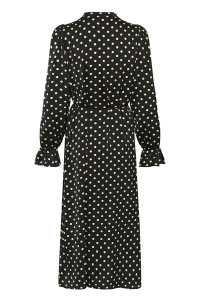ZeemaIW Dress Black Spaced Dots - 300177 - 30111247 Thumbnail