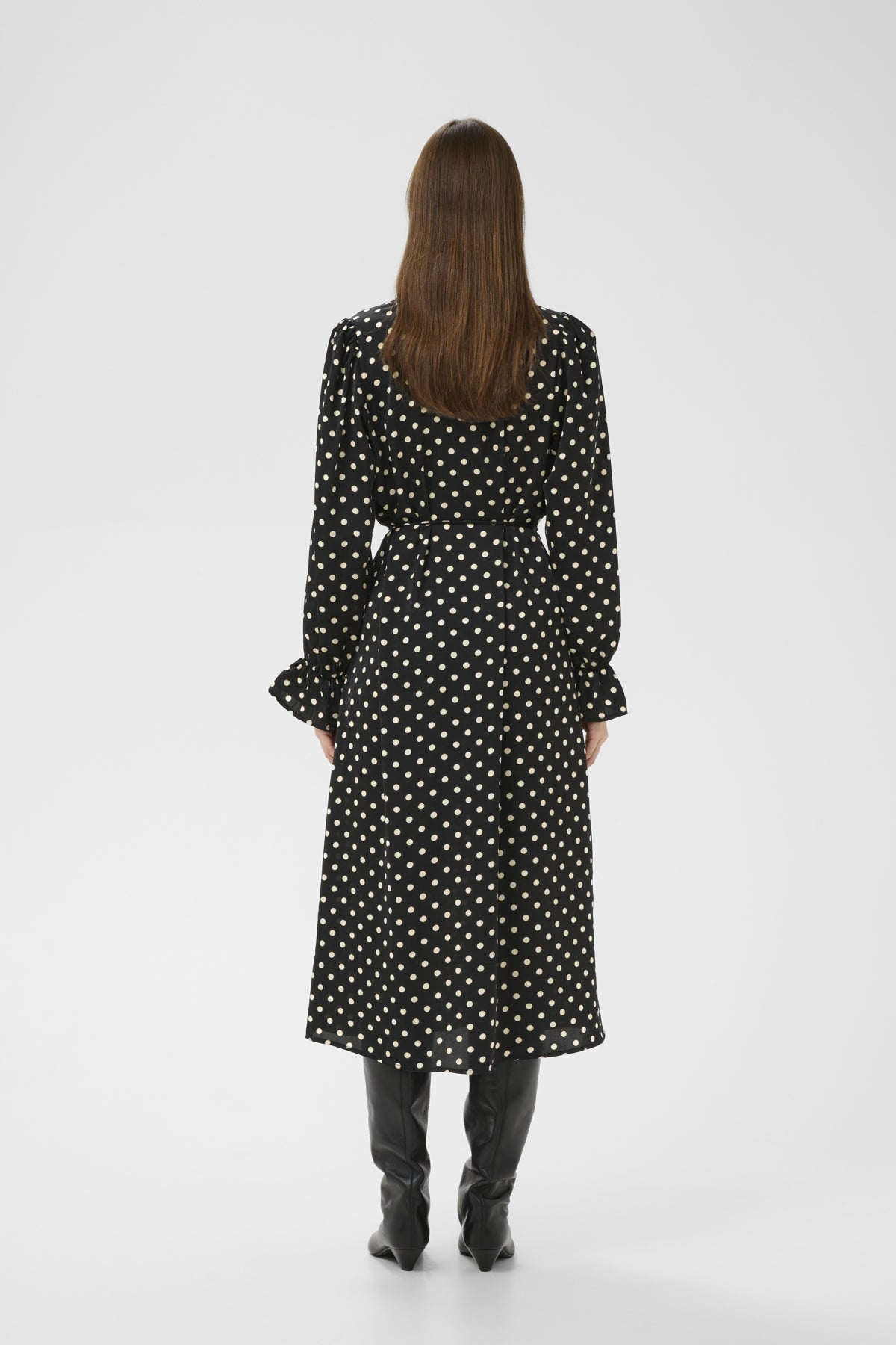 ZeemaIW Dress Black Spaced Dots - 300177 - 30111247