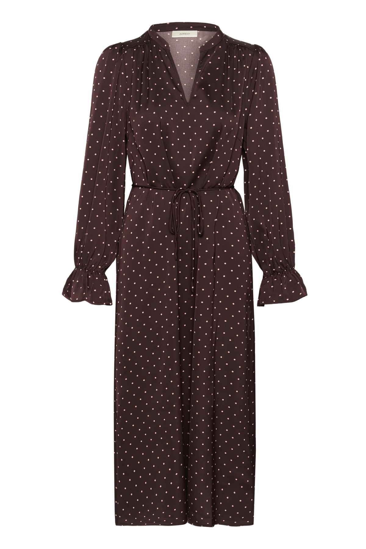 ZaniaIW Dress Brown Bordeaux Small Dot - 305 - 30111248