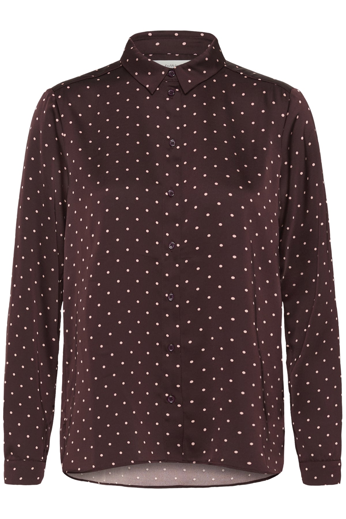 ZaniaIW Shirt Brown Bordeaux Small Dot - 305 - 30111251