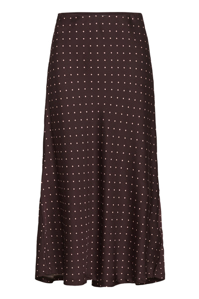 ZaniaIW Skirt Brown Bordeaux Small Dot - 305 - 30111253 Thumbnail
