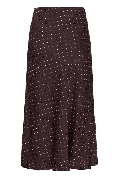 ZaniaIW Skirt Brown Bordeaux Small Dot - 305 - 30111253 Thumbnail