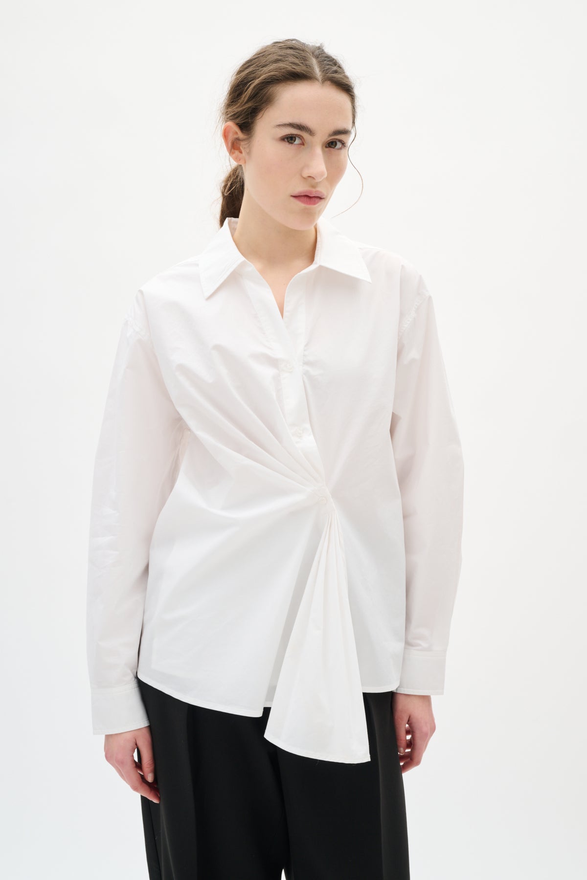 DALLASIW PLEATED SHIRT Pure White - 300001 - 30112004