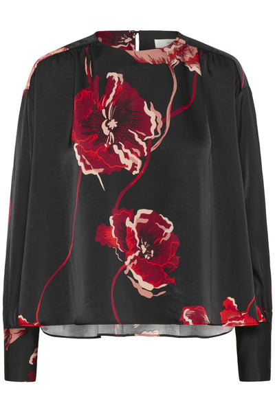 DAWNIW BLOUSE BLACK POPPY ROSE - 900002573 - 30112009 Thumbnail