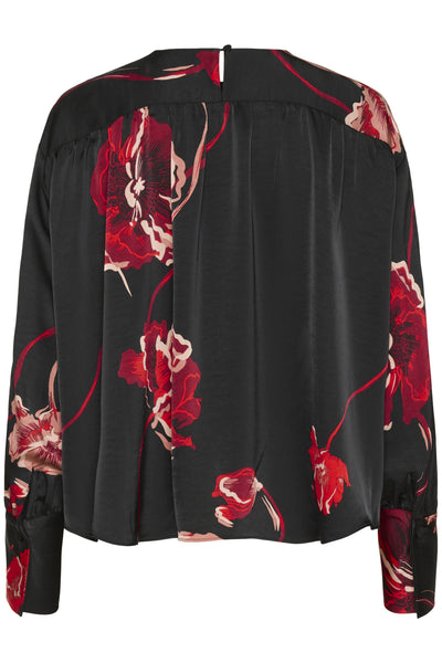 DAWNIW BLOUSE BLACK POPPY ROSE - 900002573 - 30112009 Thumbnail