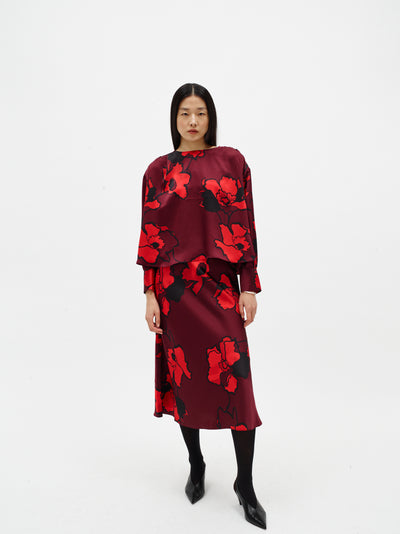 DAWNIW SKIRT ZINFANDEL SKETCH FLOWER - 9000 - 30112010 Thumbnail