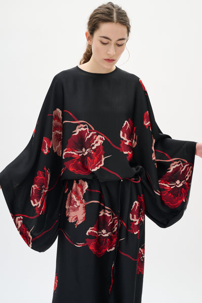 DAWNIW DRESS BLACK POPPY ROSE - 900002573 - 30112011 Thumbnail