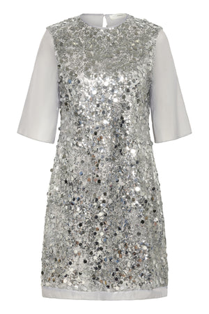 DAVINAIW SHORT DRESS Silver - 145002 - 30112033