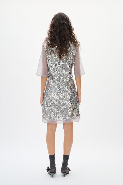 DAVINAIW SHORT DRESS Silver - 145002 - 30112033 Thumbnail