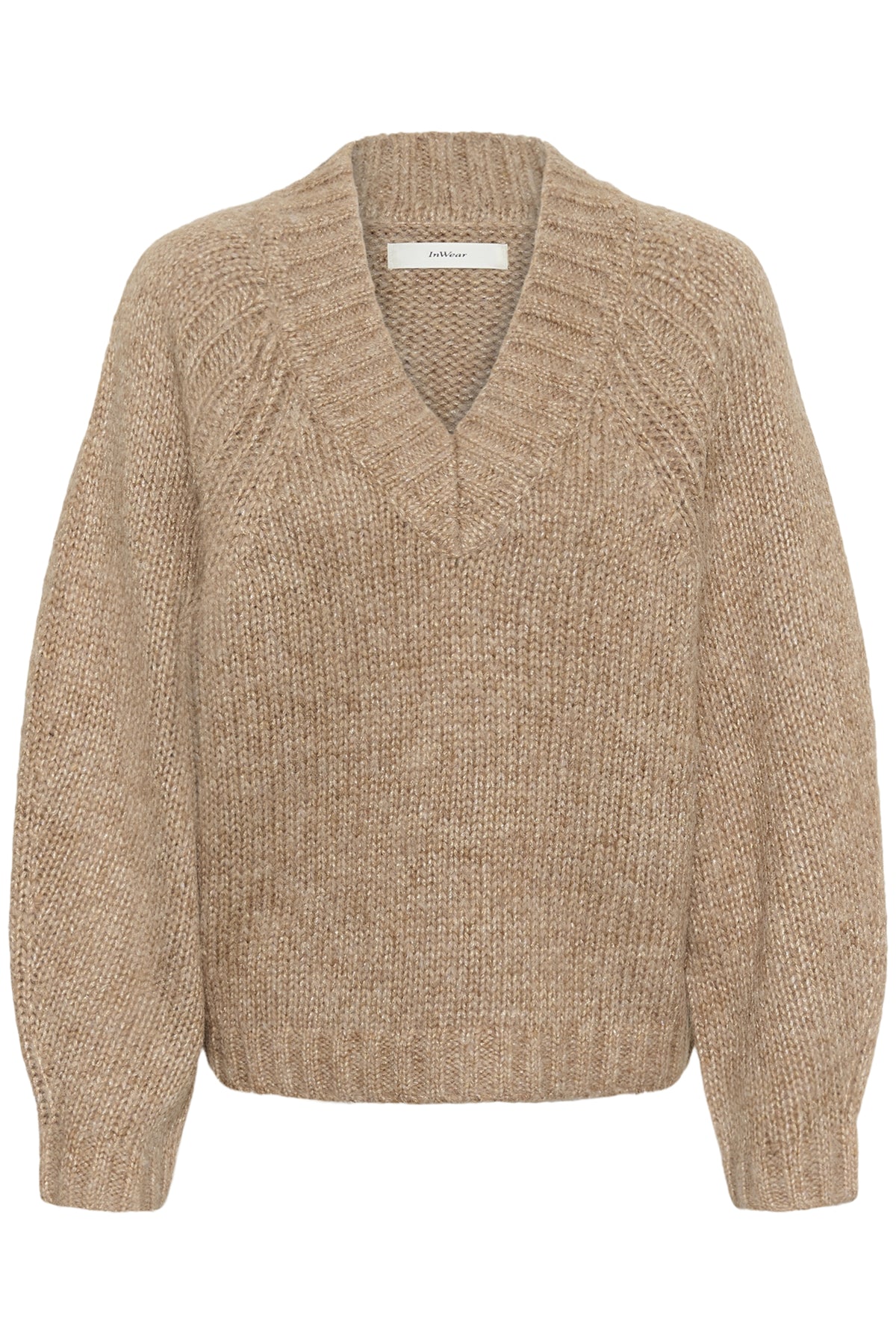 TROAIW V-NECK Sandy Grey Melange - 1813041 - 30112050