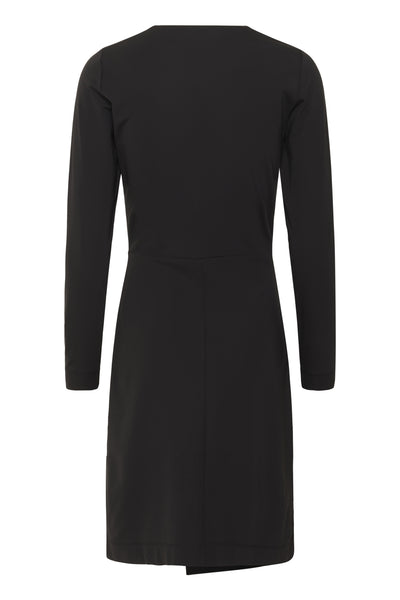 KASEYIW FAKE WRAP DRESS Black - 194008 - 30112119 Thumbnail