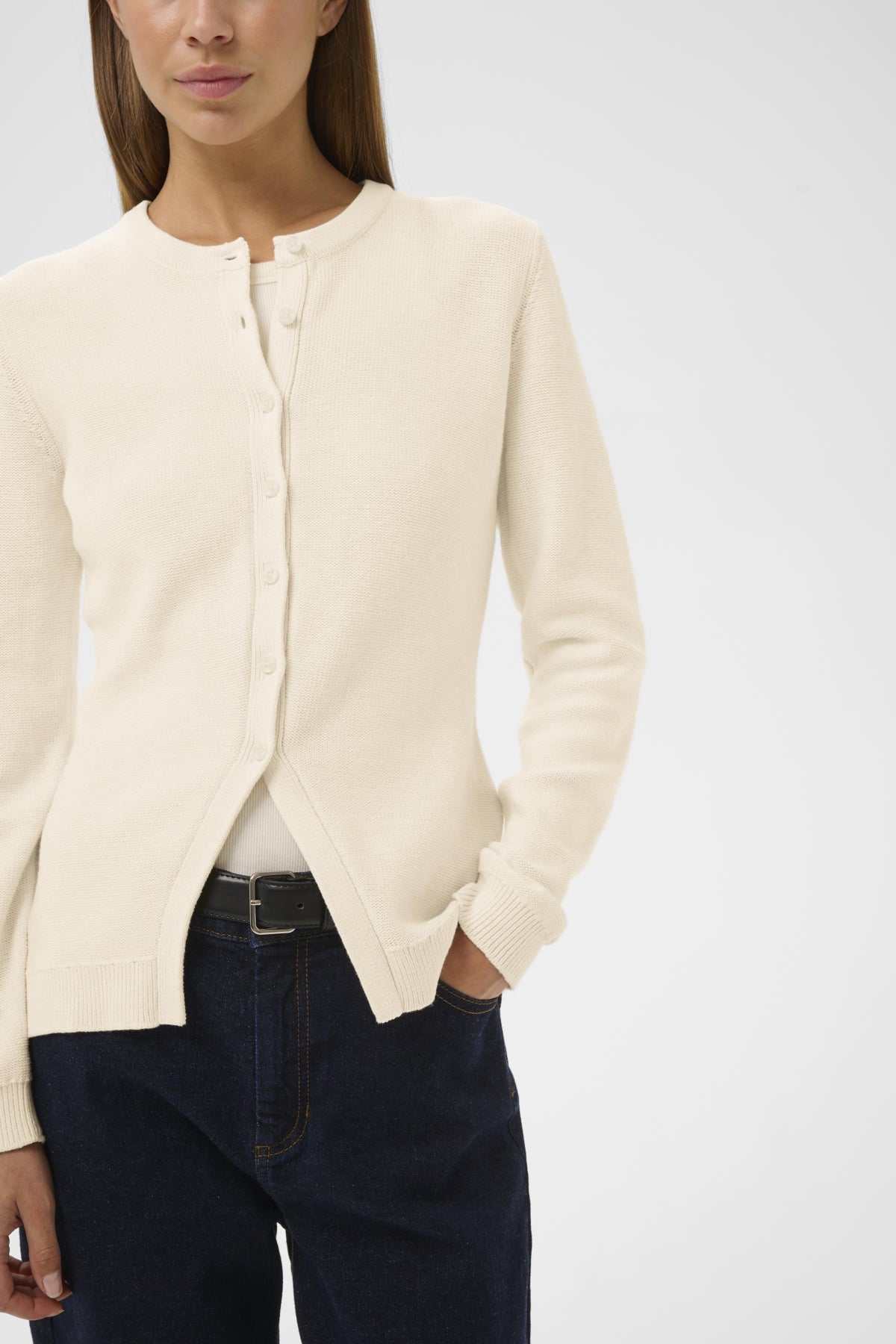 NAASUIW CARDIGAN Whisper White - 110701 - 30112161