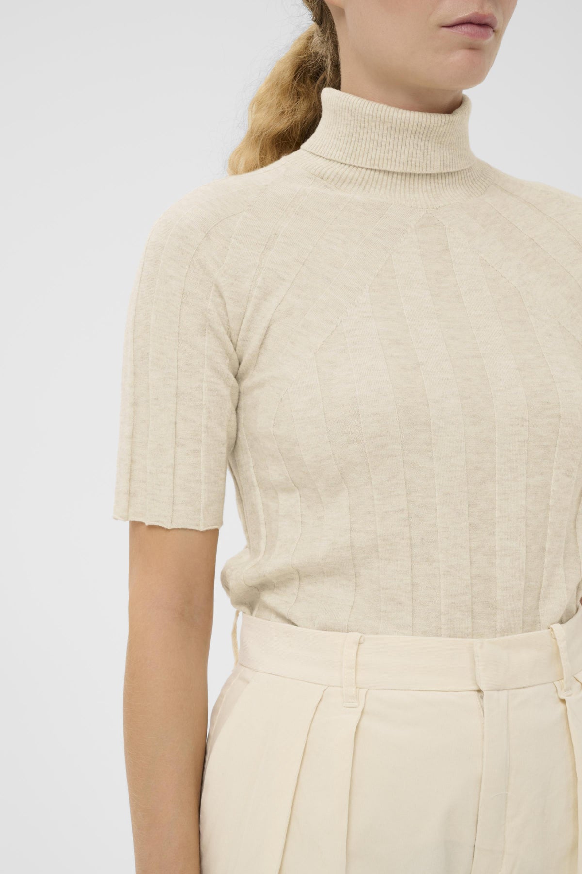 NIKOLAIW KELLSIE SS PULLOVER Ecru - 300597 - 30112168