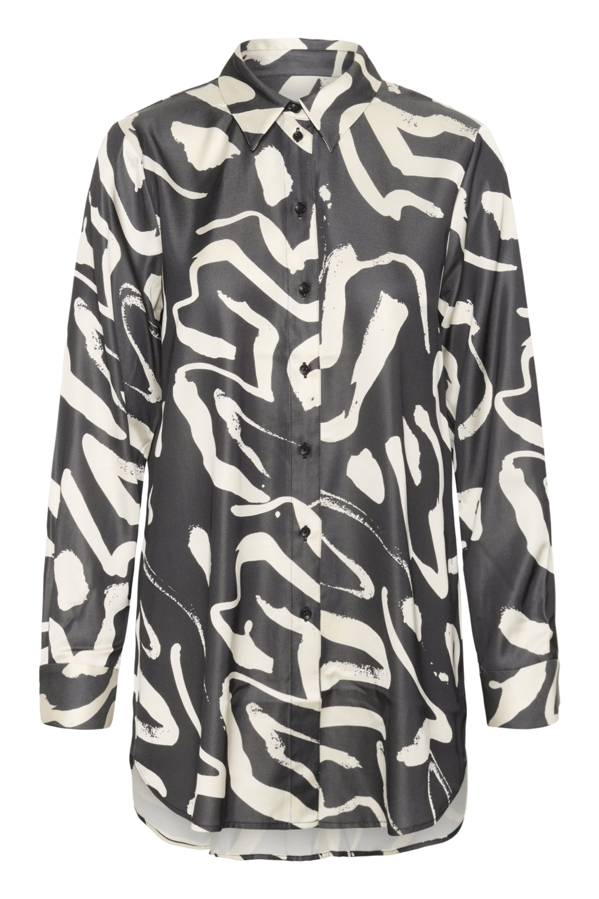 GAIAAIW SHIRT BLACK ART STROKES 1 - 90000346 - 30112179