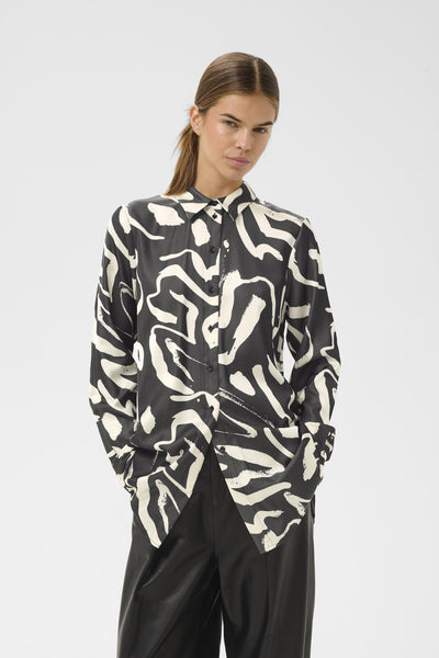 GAIAAIW SHIRT BLACK ART STROKES 1 - 90000346 - 30112179 Thumbnail