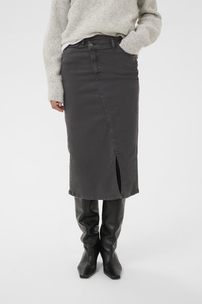 CARLINAIW DENIM SKIRT Black Oyster - 190205 - 30112181 Thumbnail