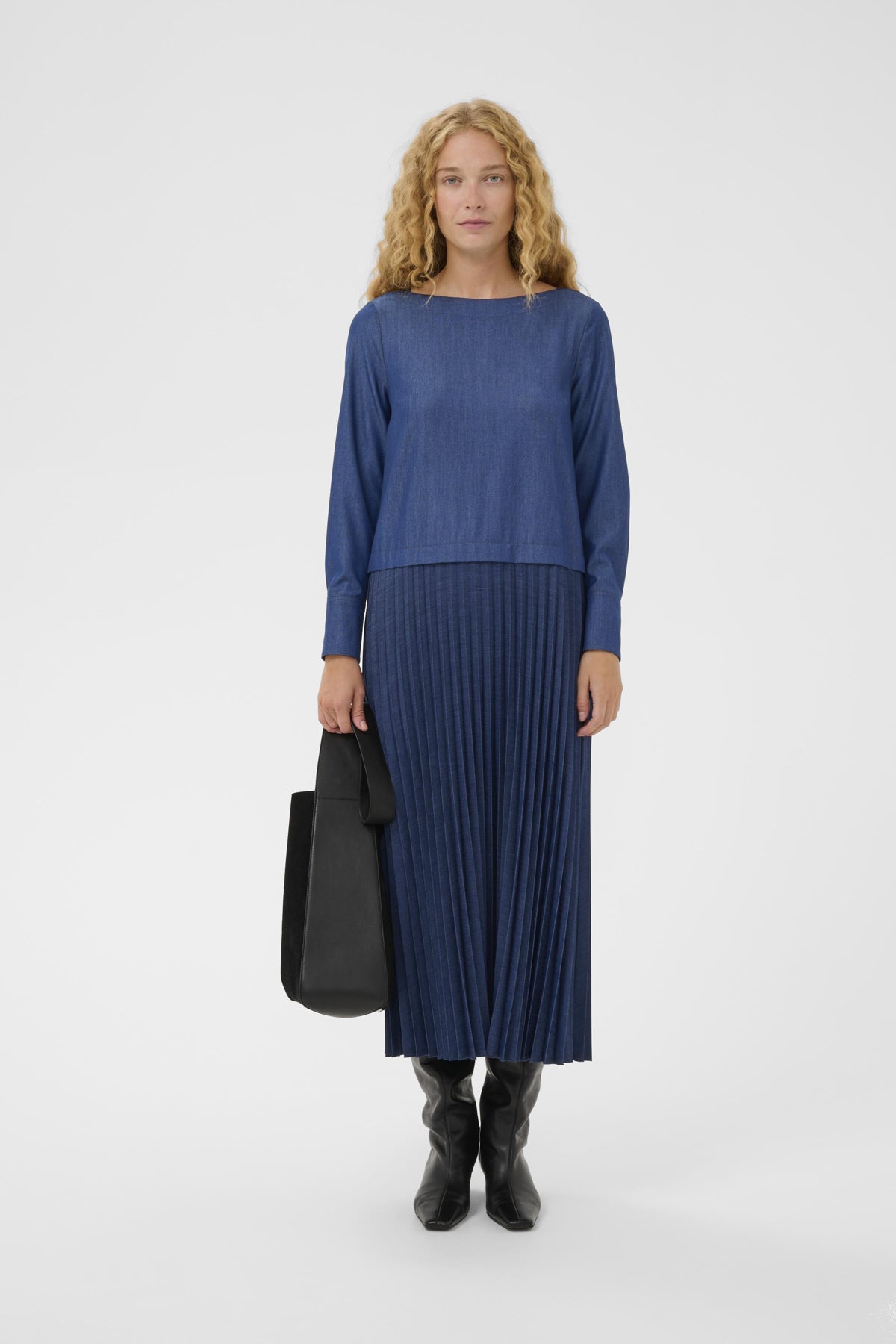 CHERRIEIW DRESS Dark Denim - 194118 - 30112201