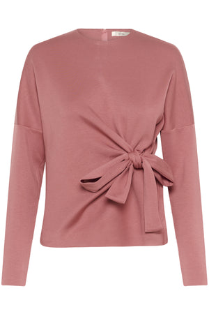 TRIIW VINCENTIW KNOT BLOUSE WITHERED ROSE - 181435 - 30112203