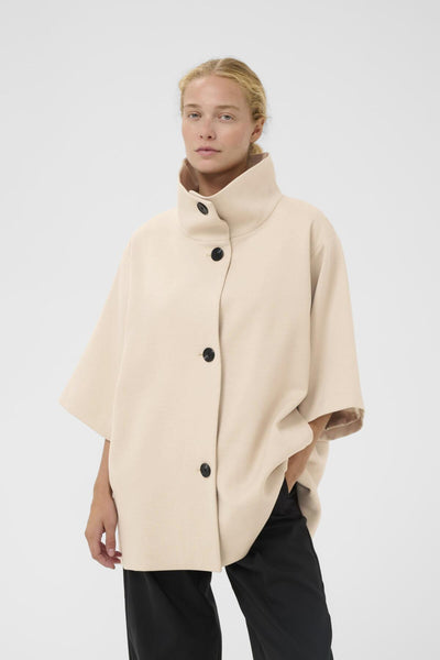 HOLLYNIW CAPE JACKET Ecru - 300597 - 30112218 Thumbnail