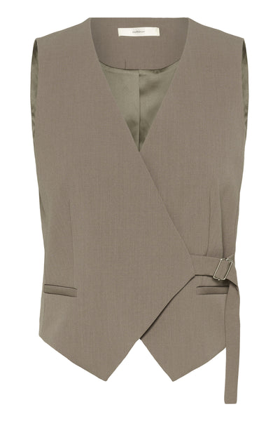 HAISLYIW WAISTCOAT Sandy Grey Melange - 1813041 - 30112220 Thumbnail