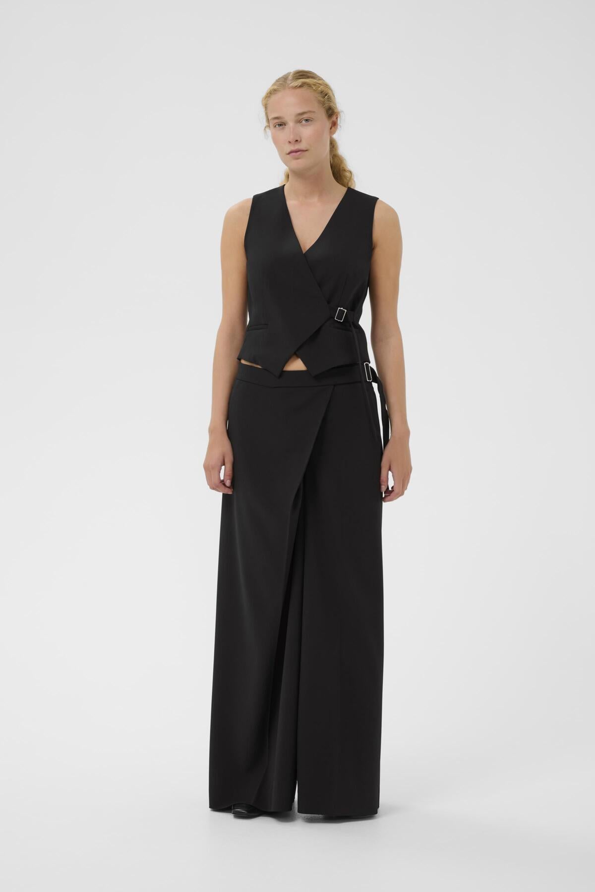 HAISLYIW WIDE PANT Black - 194008 - 30112221