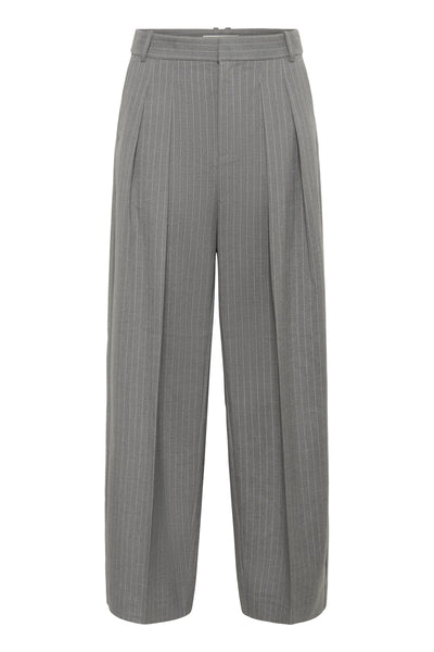 HOSANNAIW PLEATED PANT New Light Grey Melange - 30028 - 30112224 Thumbnail