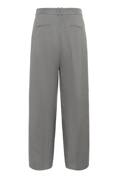 HOSANNAIW PLEATED PANT New Light Grey Melange - 30028 - 30112224 Thumbnail